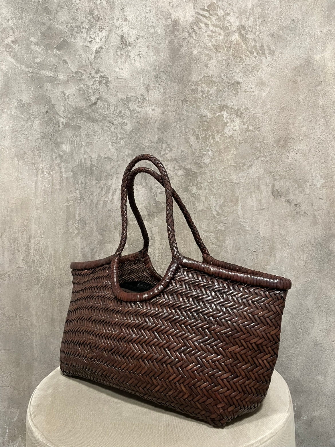 Borsa Intrecciata Moro