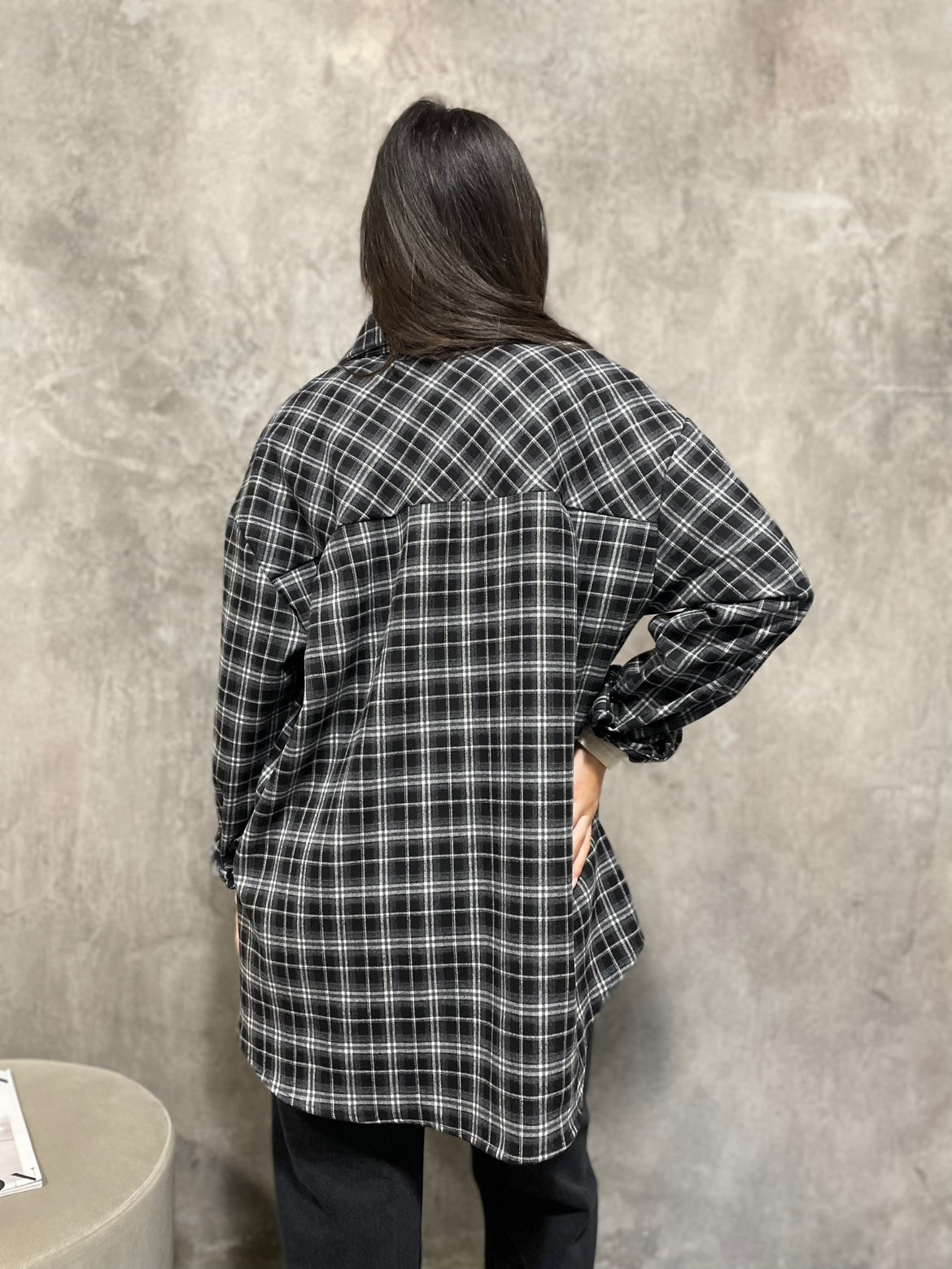 Camicia Check Strass