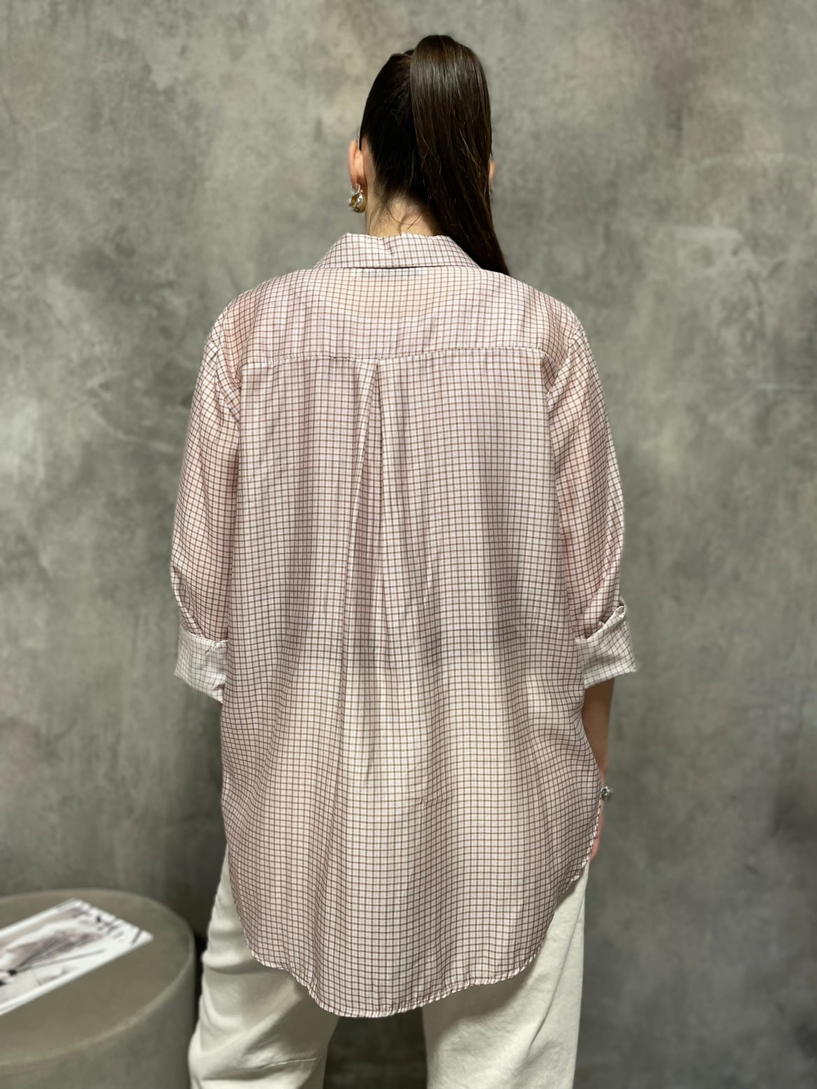 Camicia Check Rosa