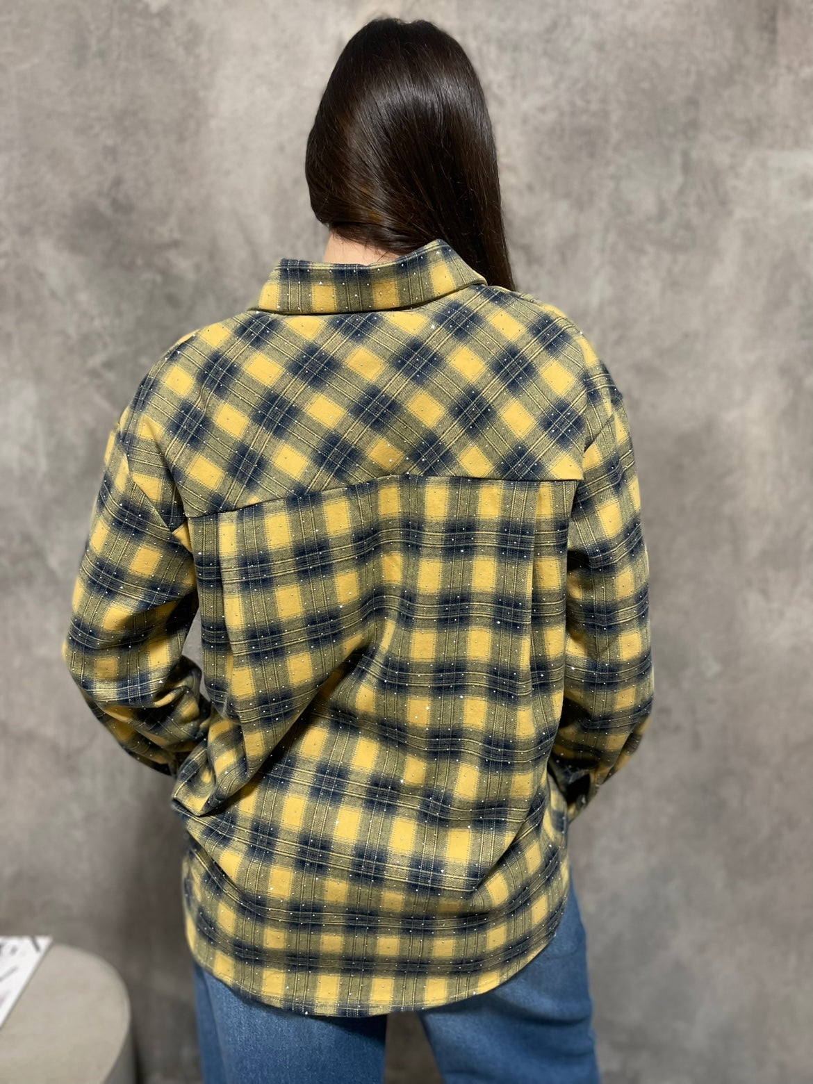 Camicia Check Borchie