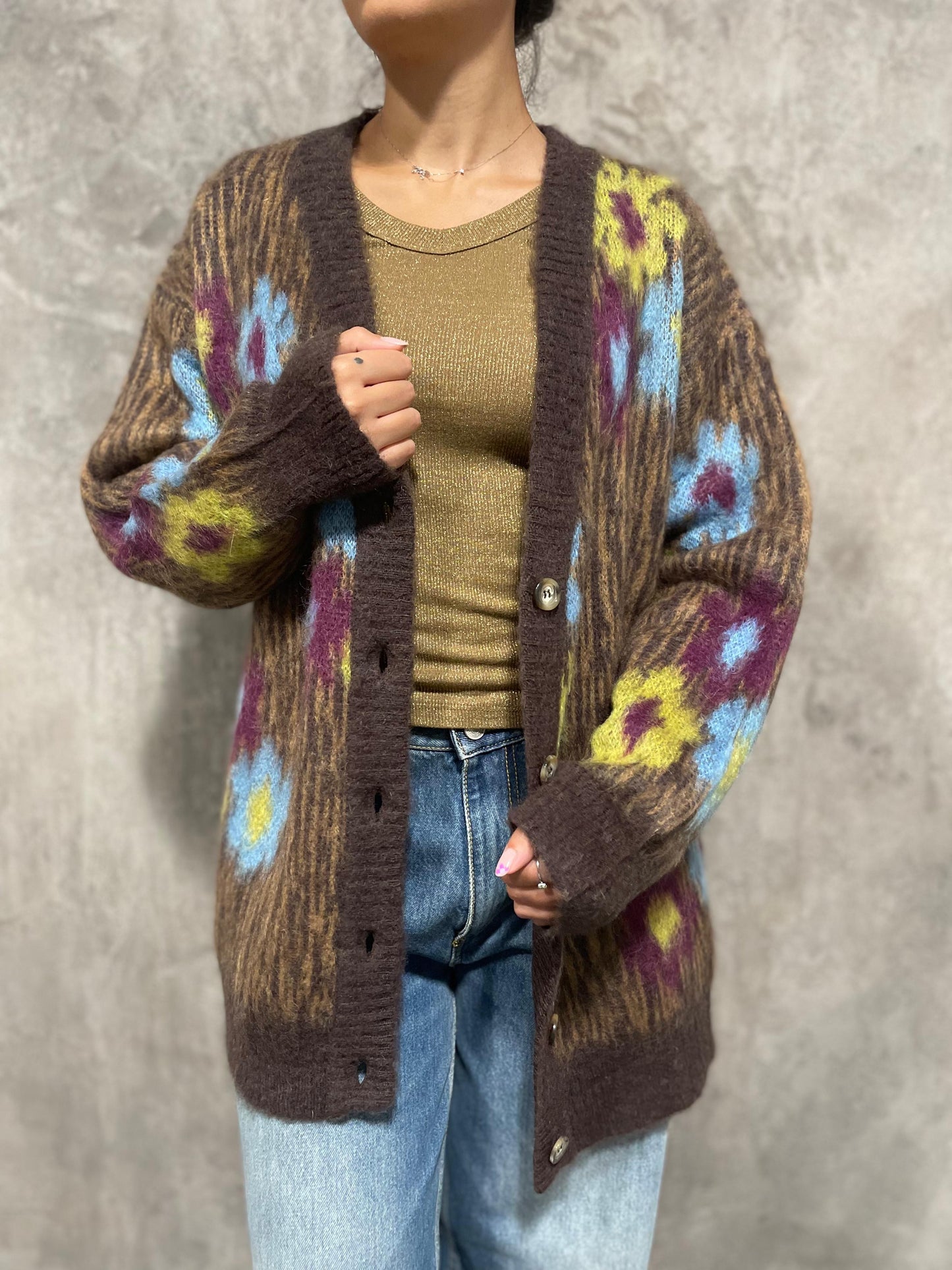 Cardigan Maculato Fiori