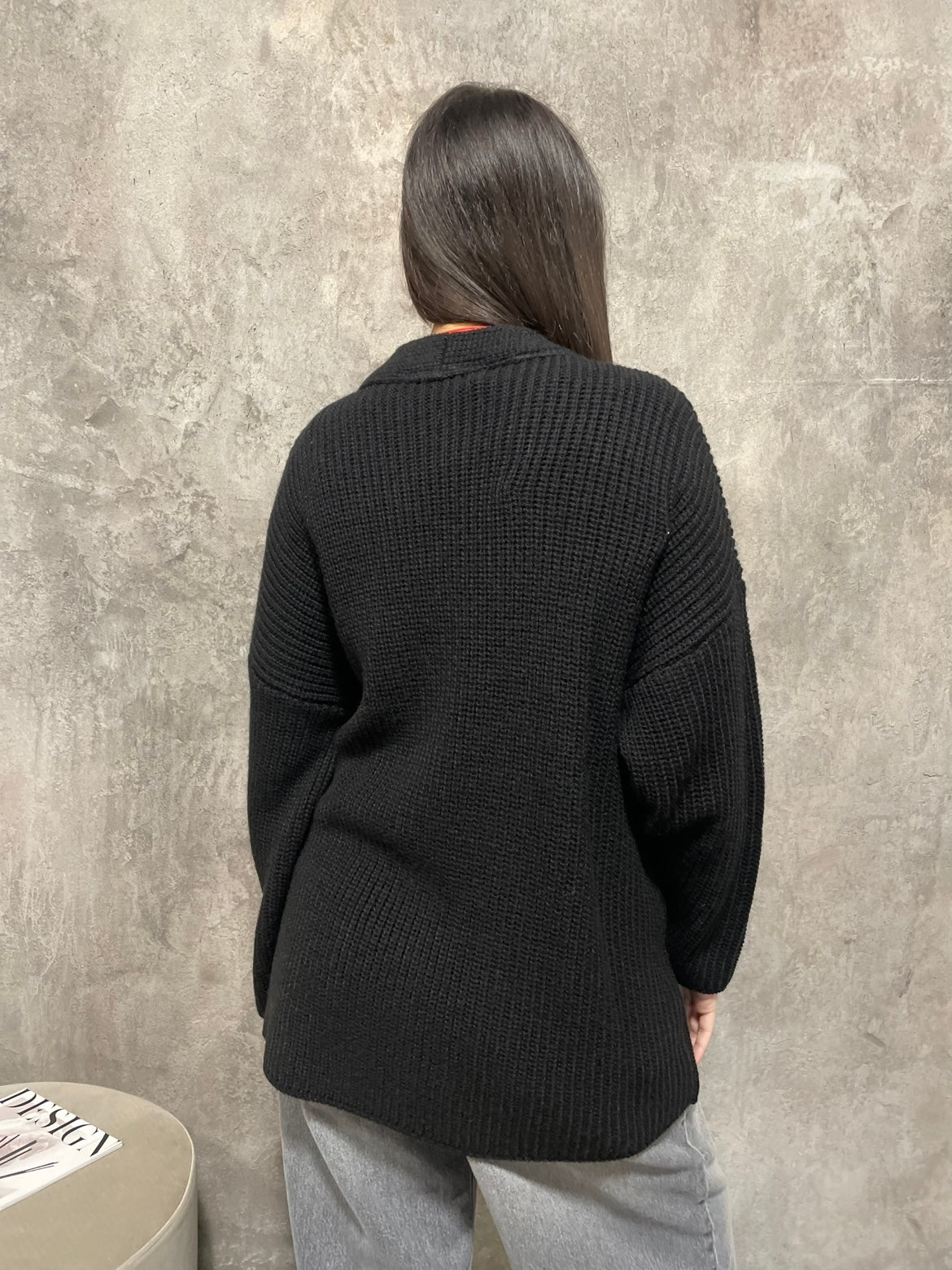 Cardigan Cintura Nero