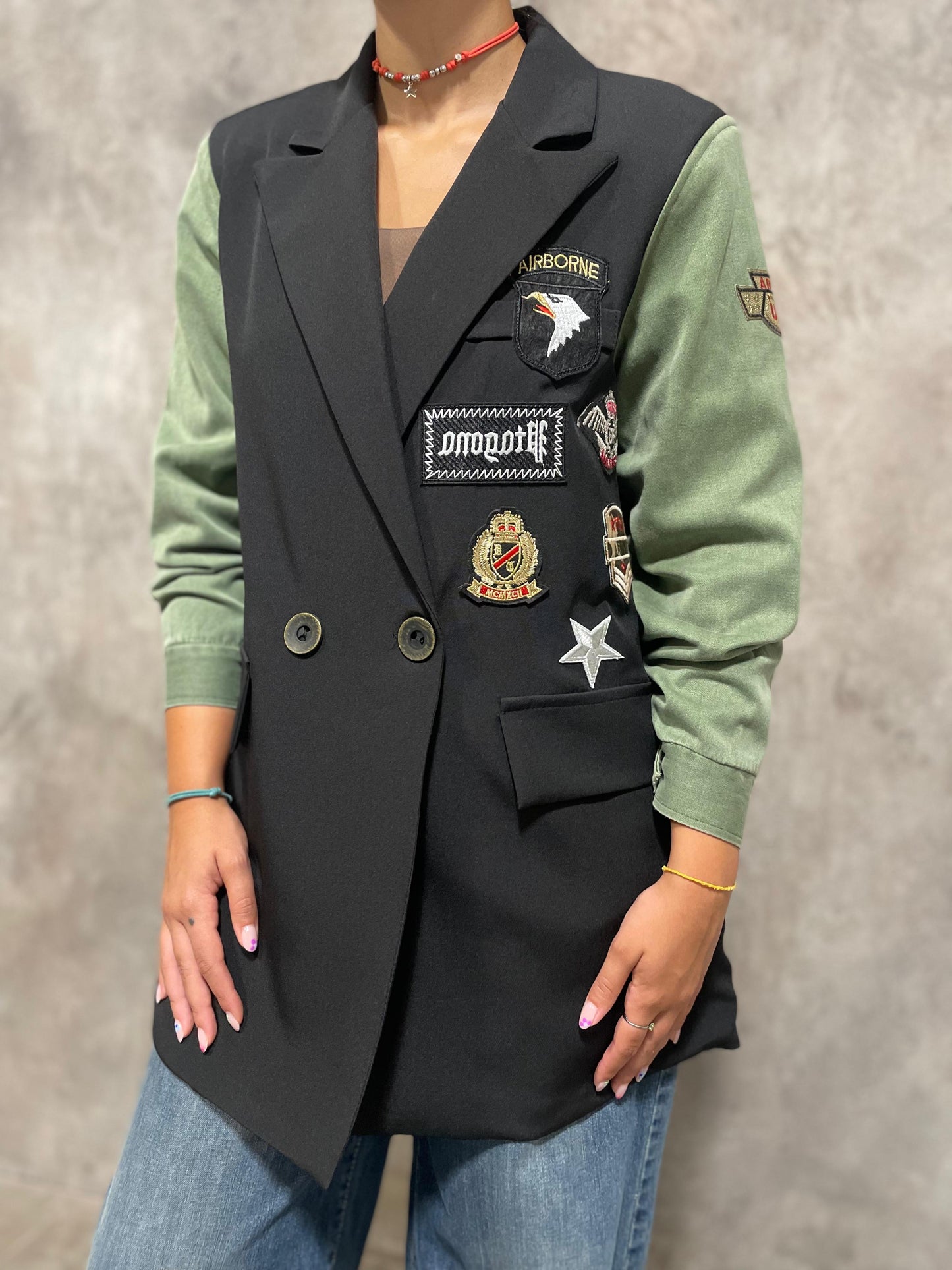 Giacca Combinata Patch