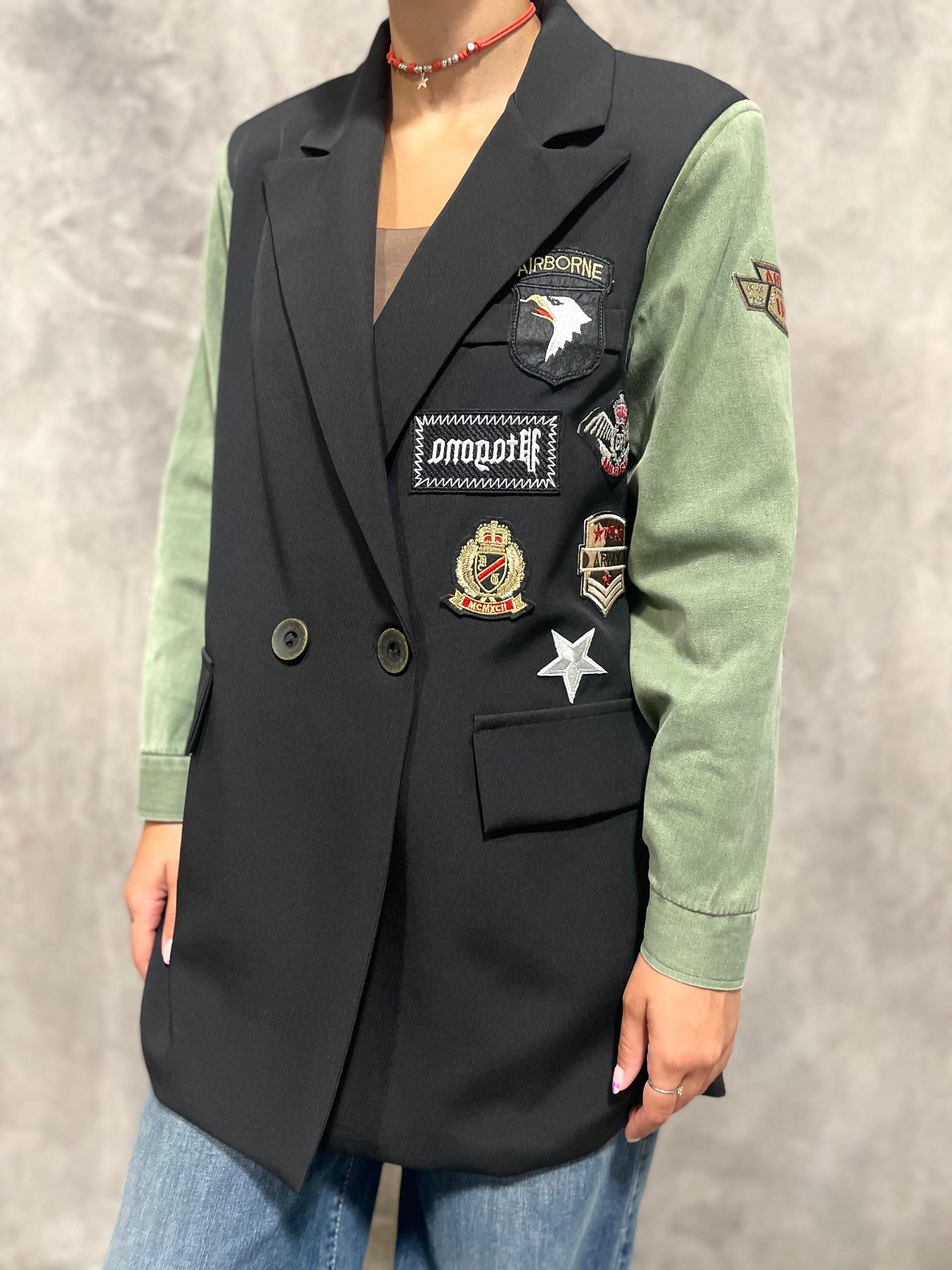 Giacca Combinata Patch