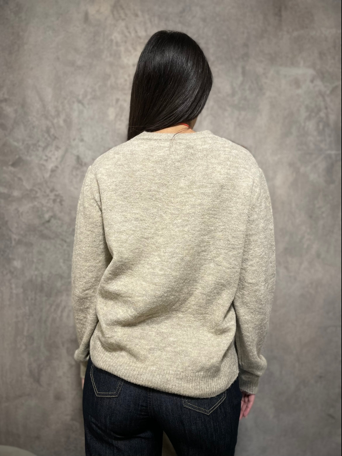 Girocollo Rombi Beige