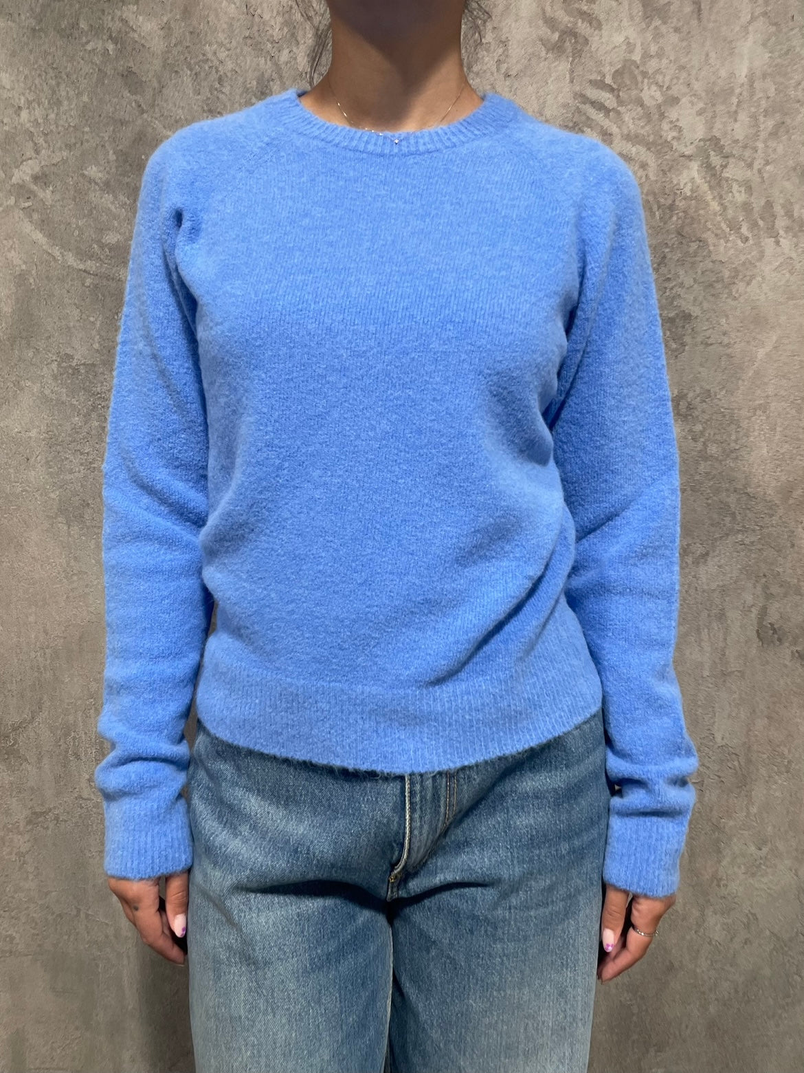 Girocollo Alpaca Denim