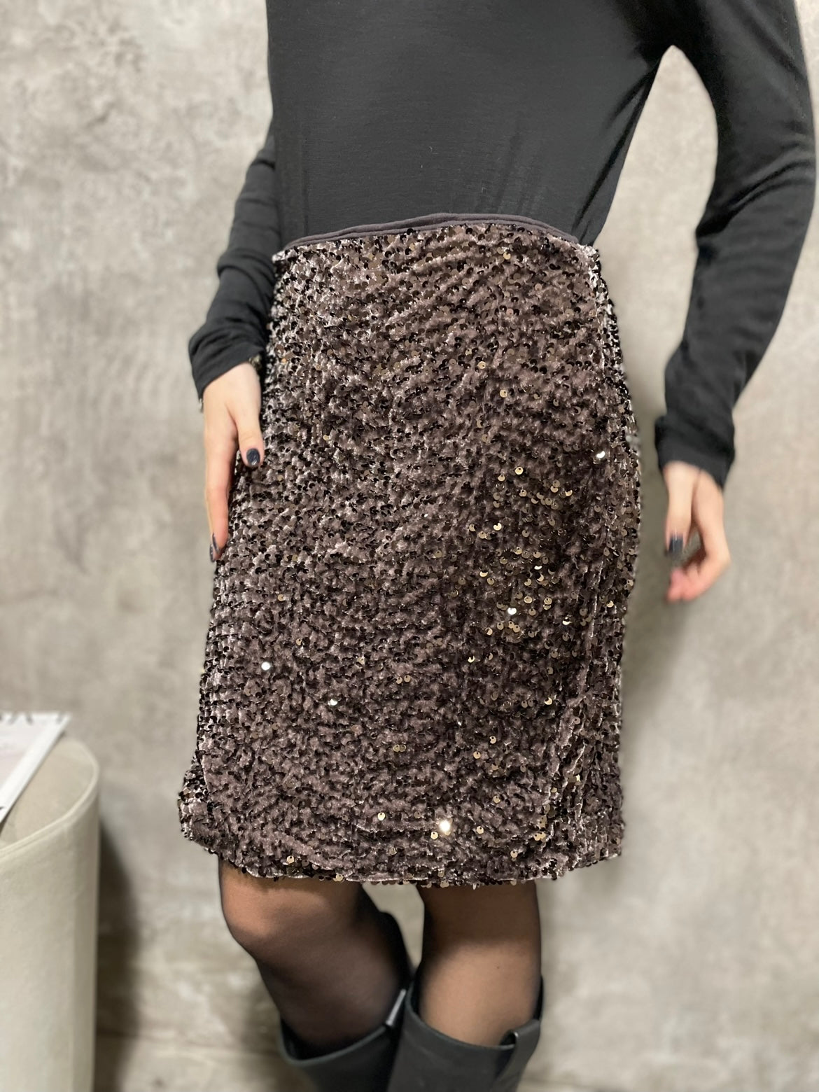 Gonna Paillettes Moro