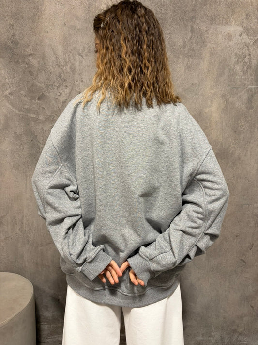 Felpa Girocollo Grigia
