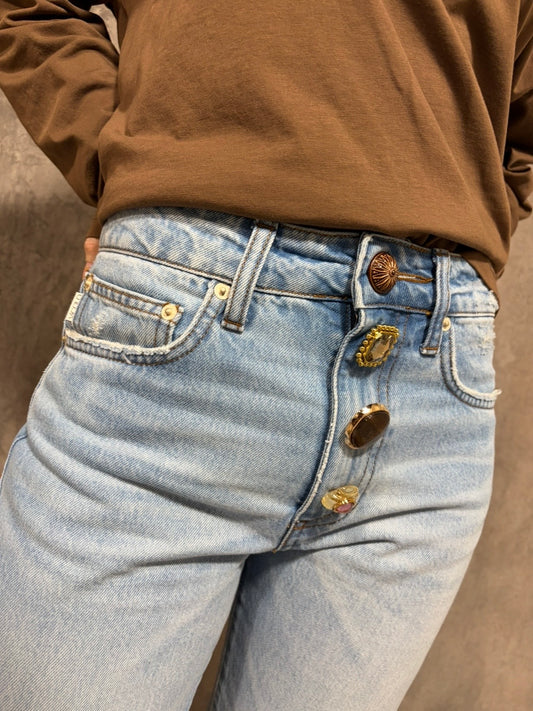 Jeans Zoe Bottoni Gioiello