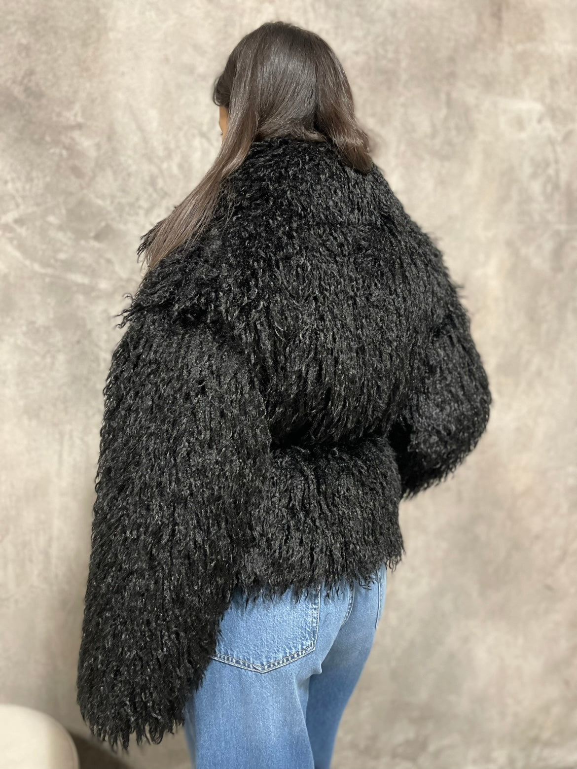 Ecopelliccia Mongolia Nera