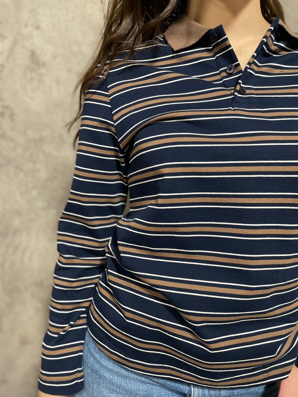 Polo Righe Blu