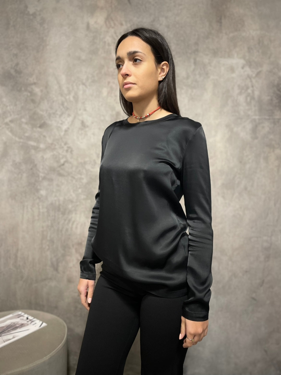 T-shirt Viscosa Nera