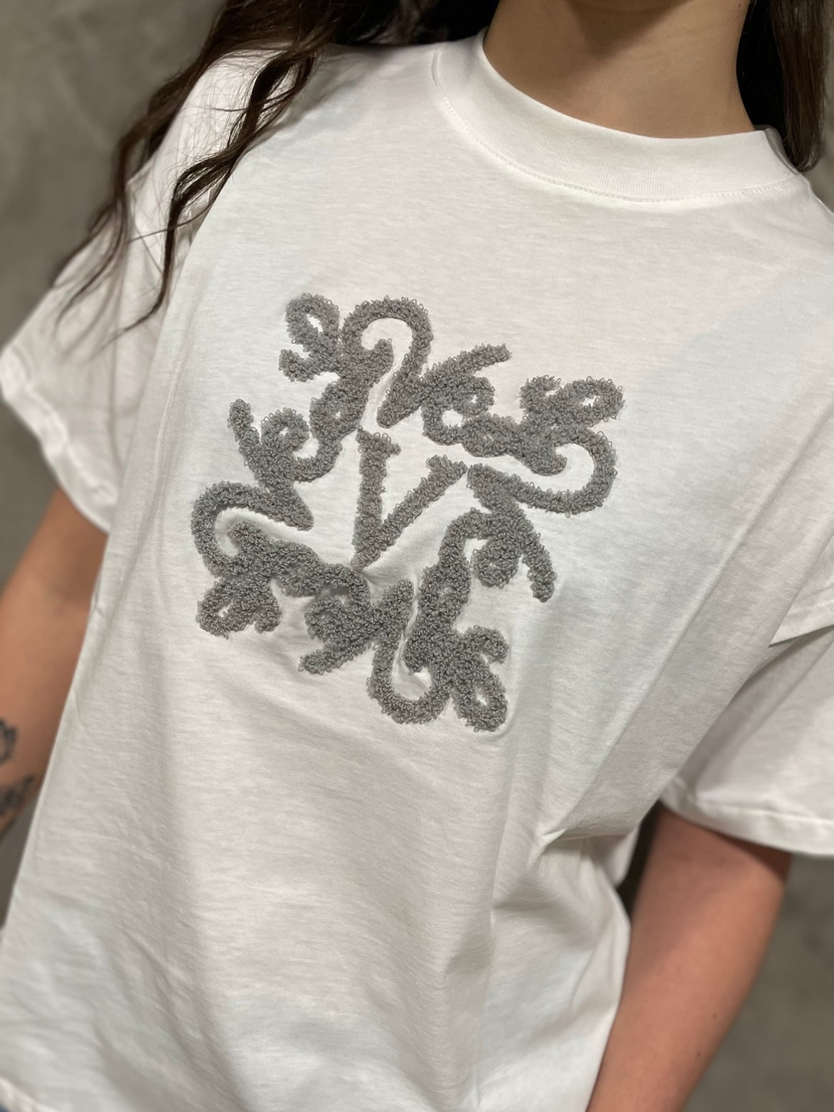 T-shirt Logo Grigia