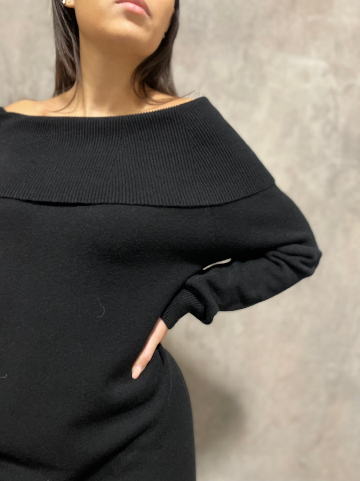 Abito In Maglia Nero