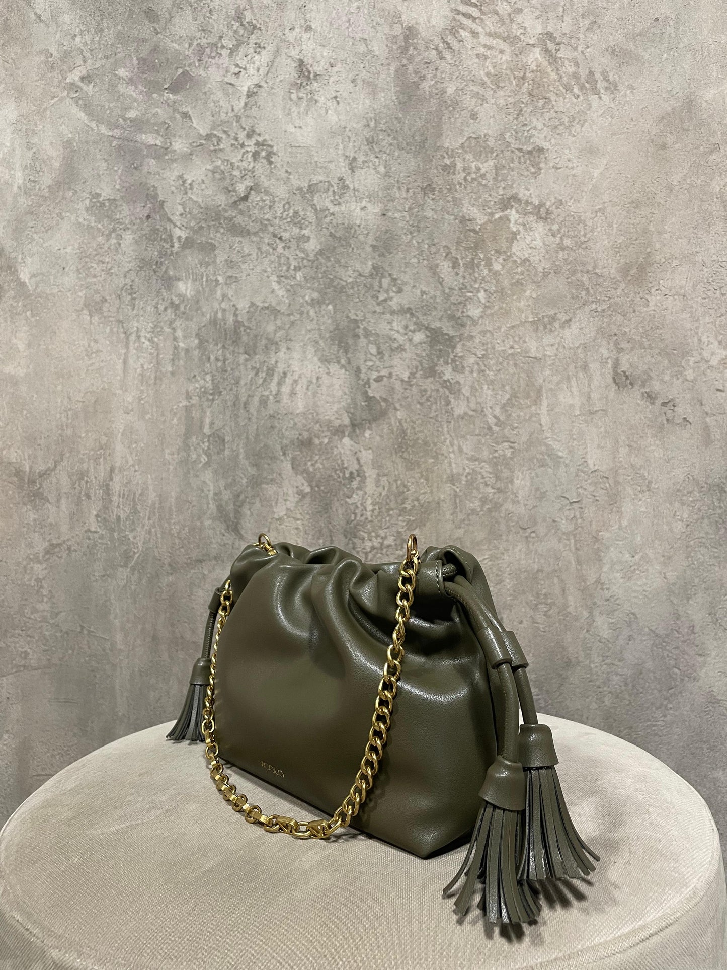 Borsa Tassel Small Militare