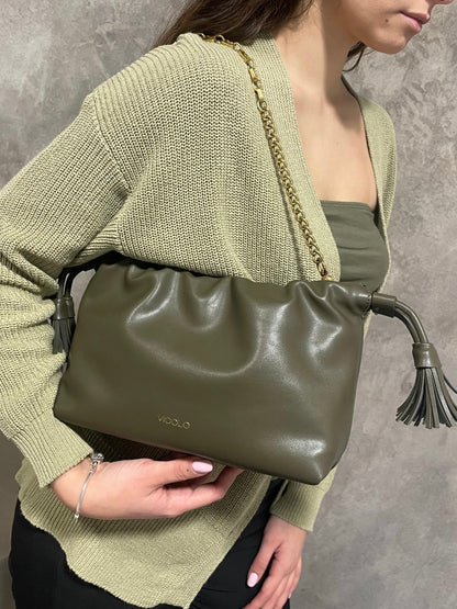 Borsa Tassel Small Militare