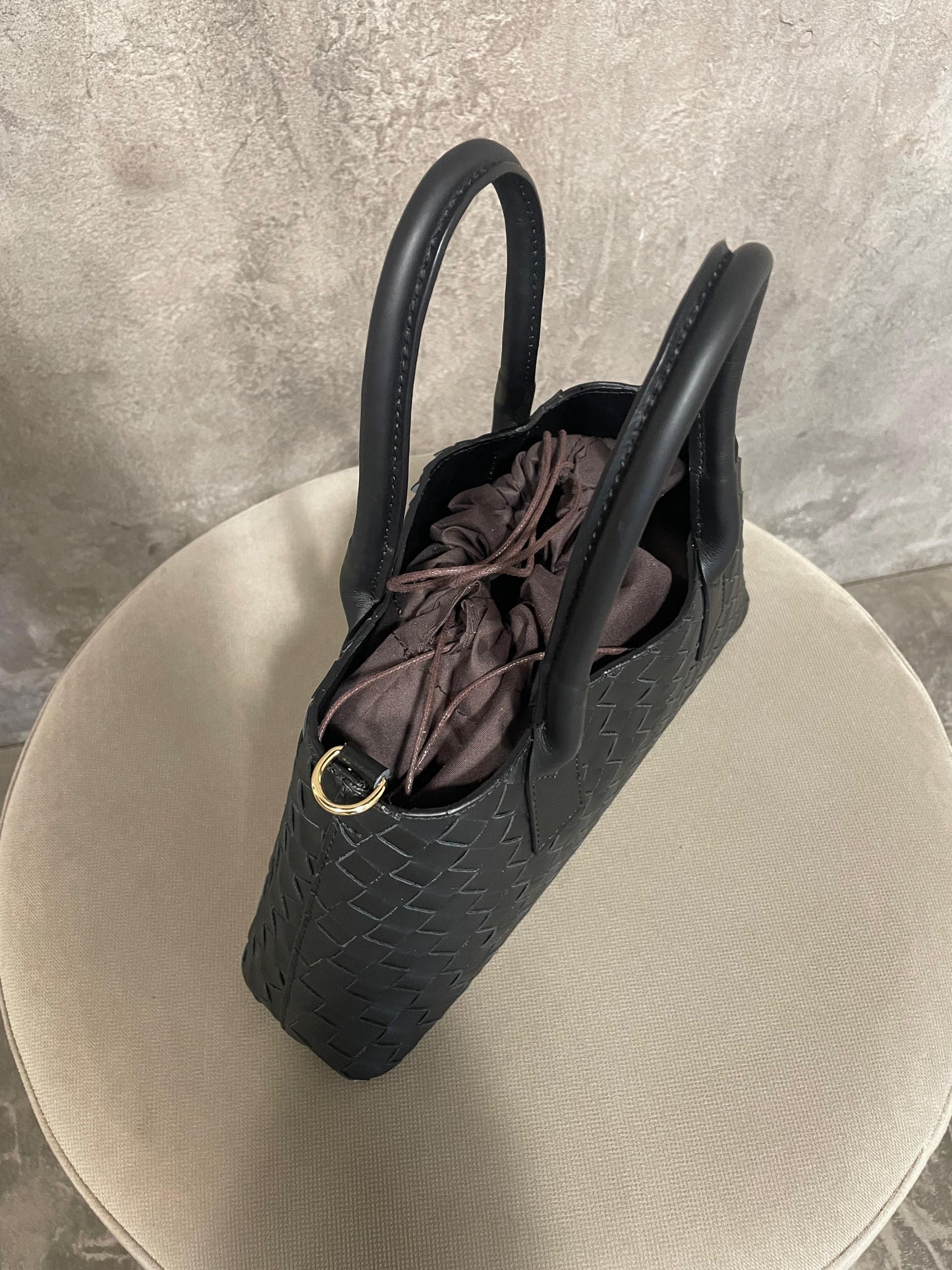 Borsa Intrecciata Nera