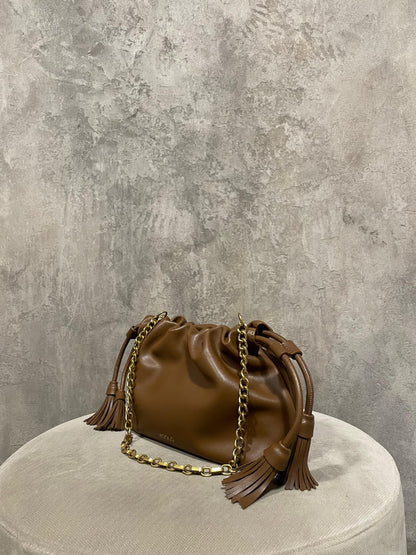 Borsa Tassel Small Fondente