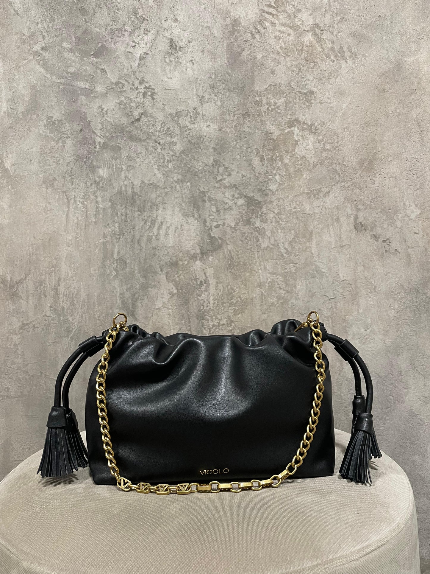 Borsa Tassel Small Nero