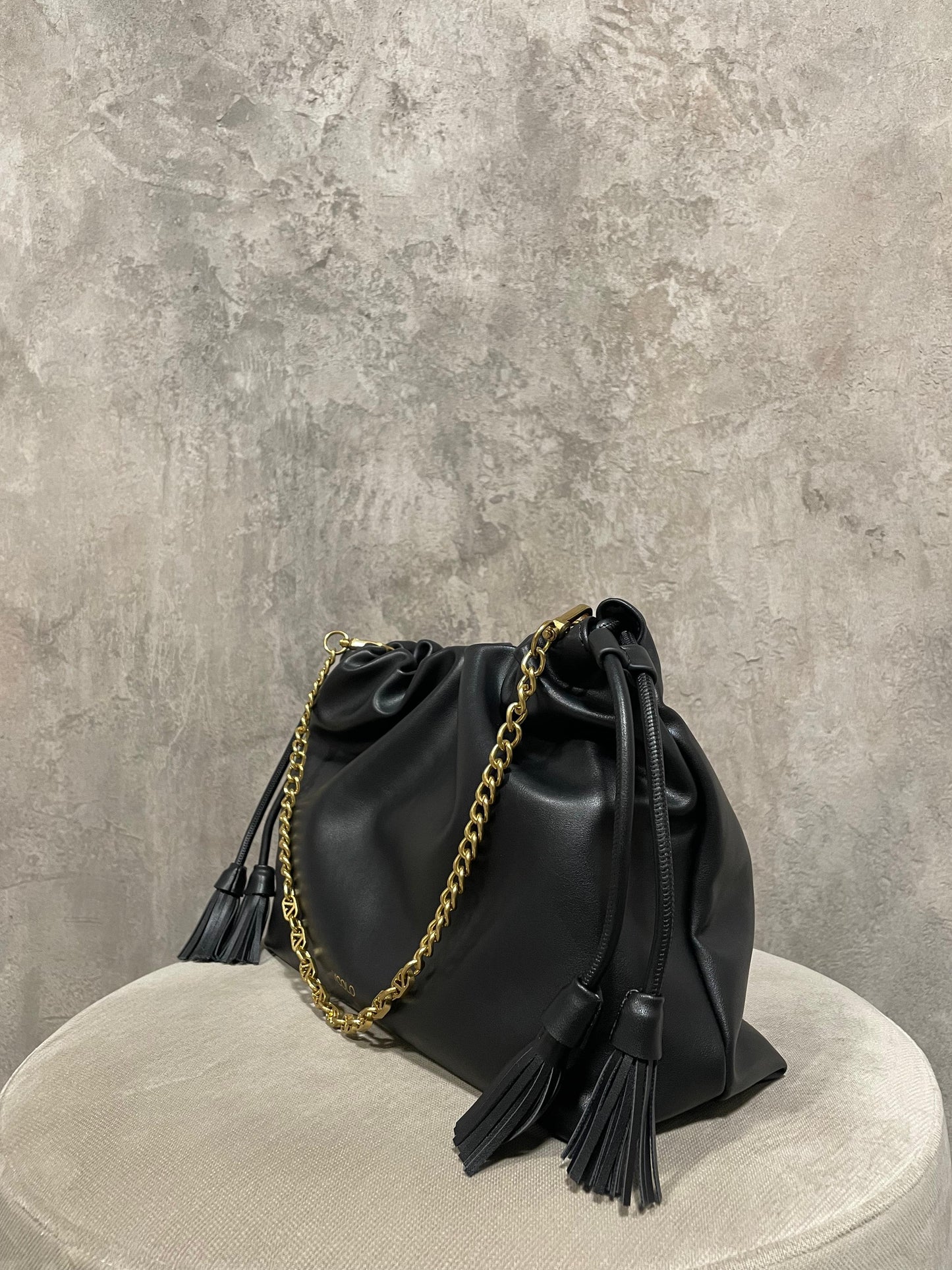 Borsa Tassel Nera