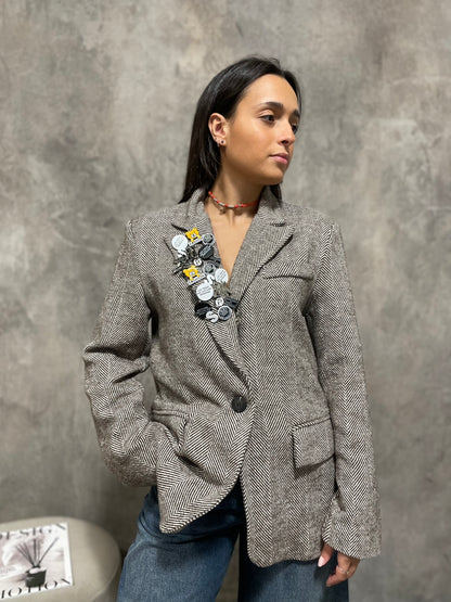 Blazer Spigato Spille