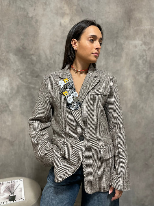 Blazer Spigato Spille