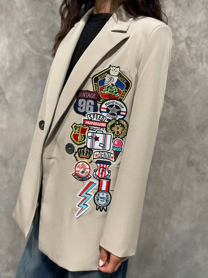 Blazer Patch Beige