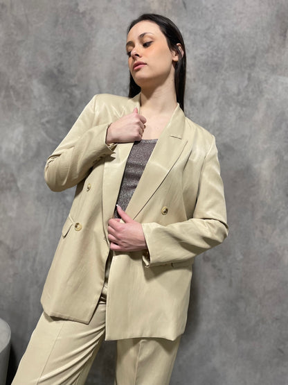 Blazer Doppiopetto Sabbia