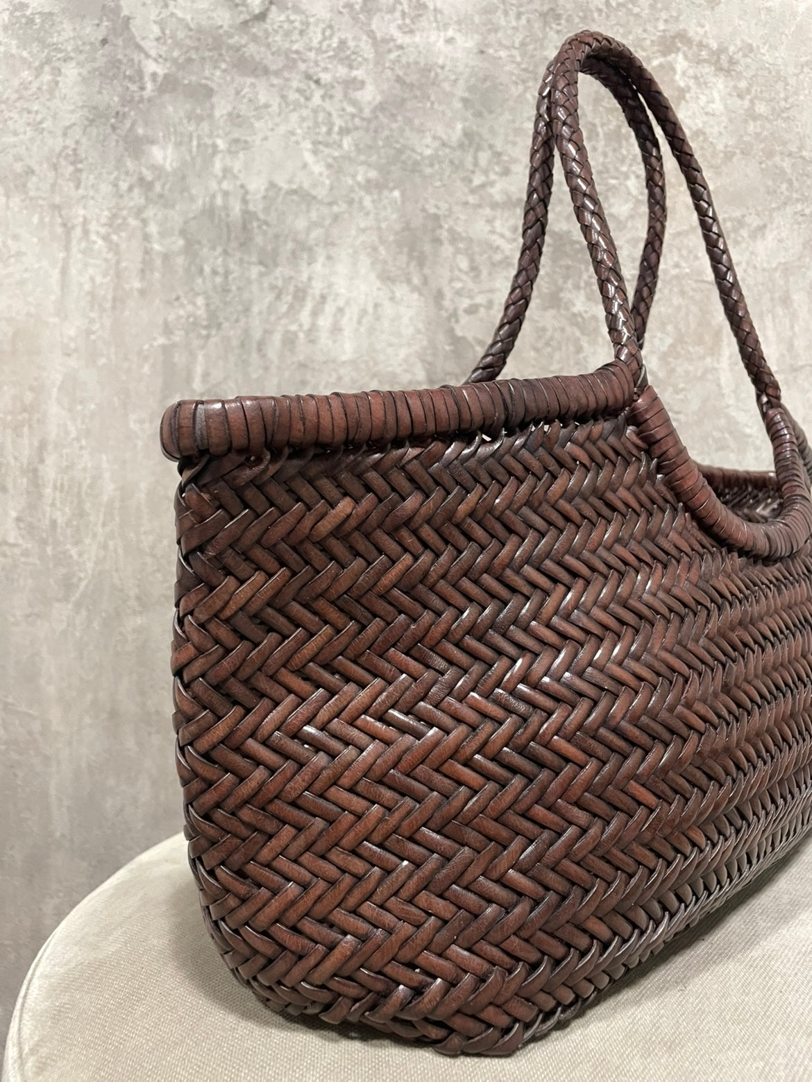Borsa Intrecciata Moro