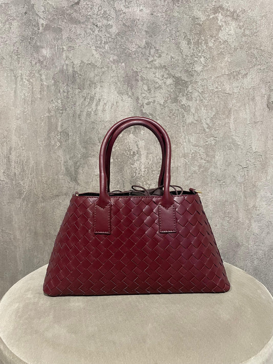 Borsa Intrecciata Vino