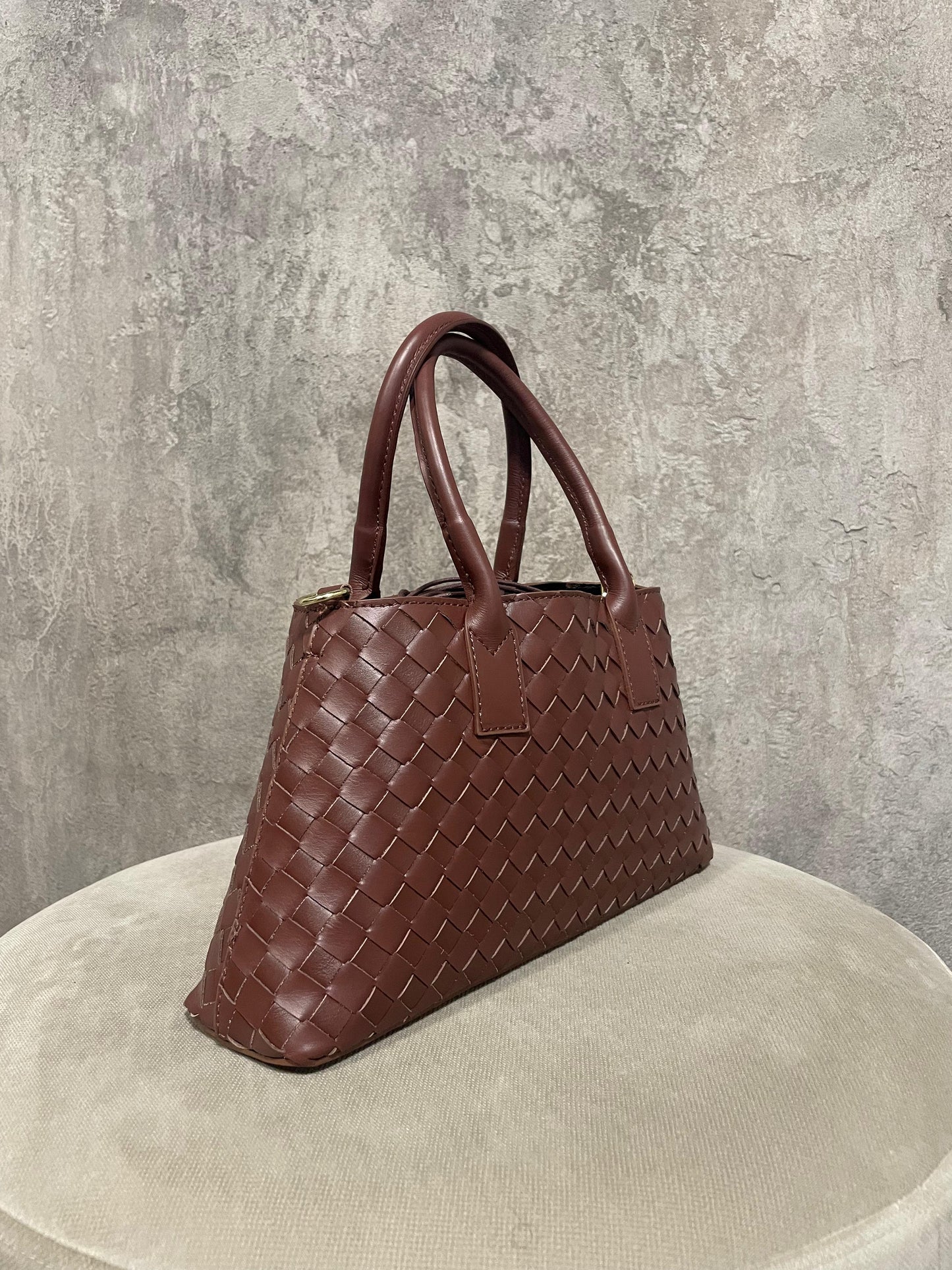 Borsa Intrecciata Moro