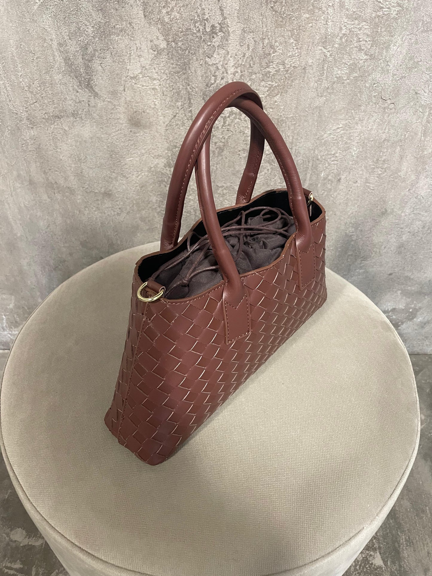 Borsa Intrecciata Moro