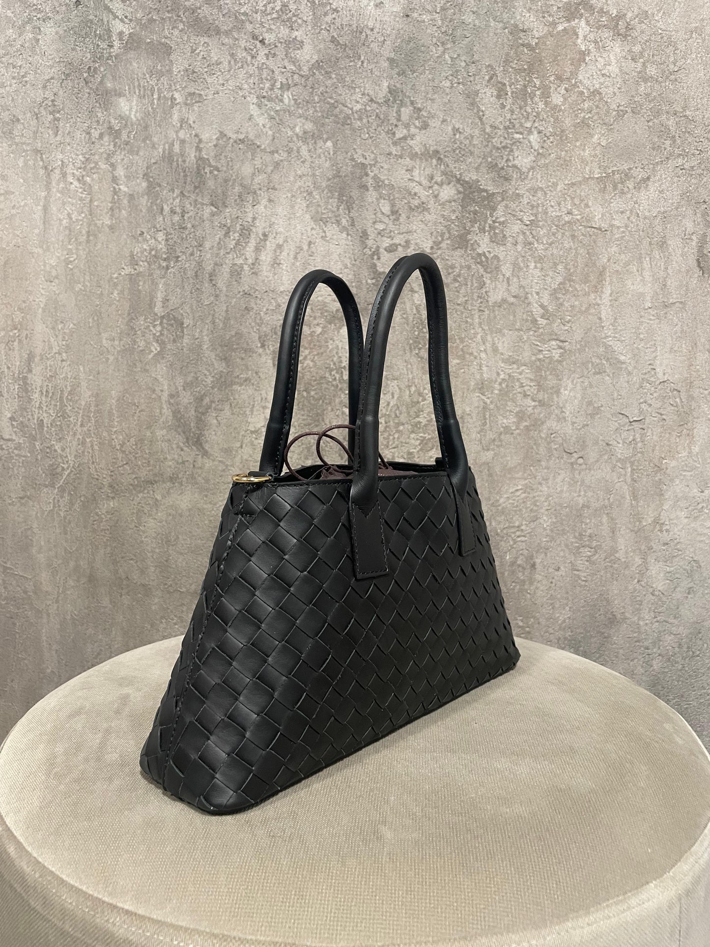 Borsa Intrecciata Nera