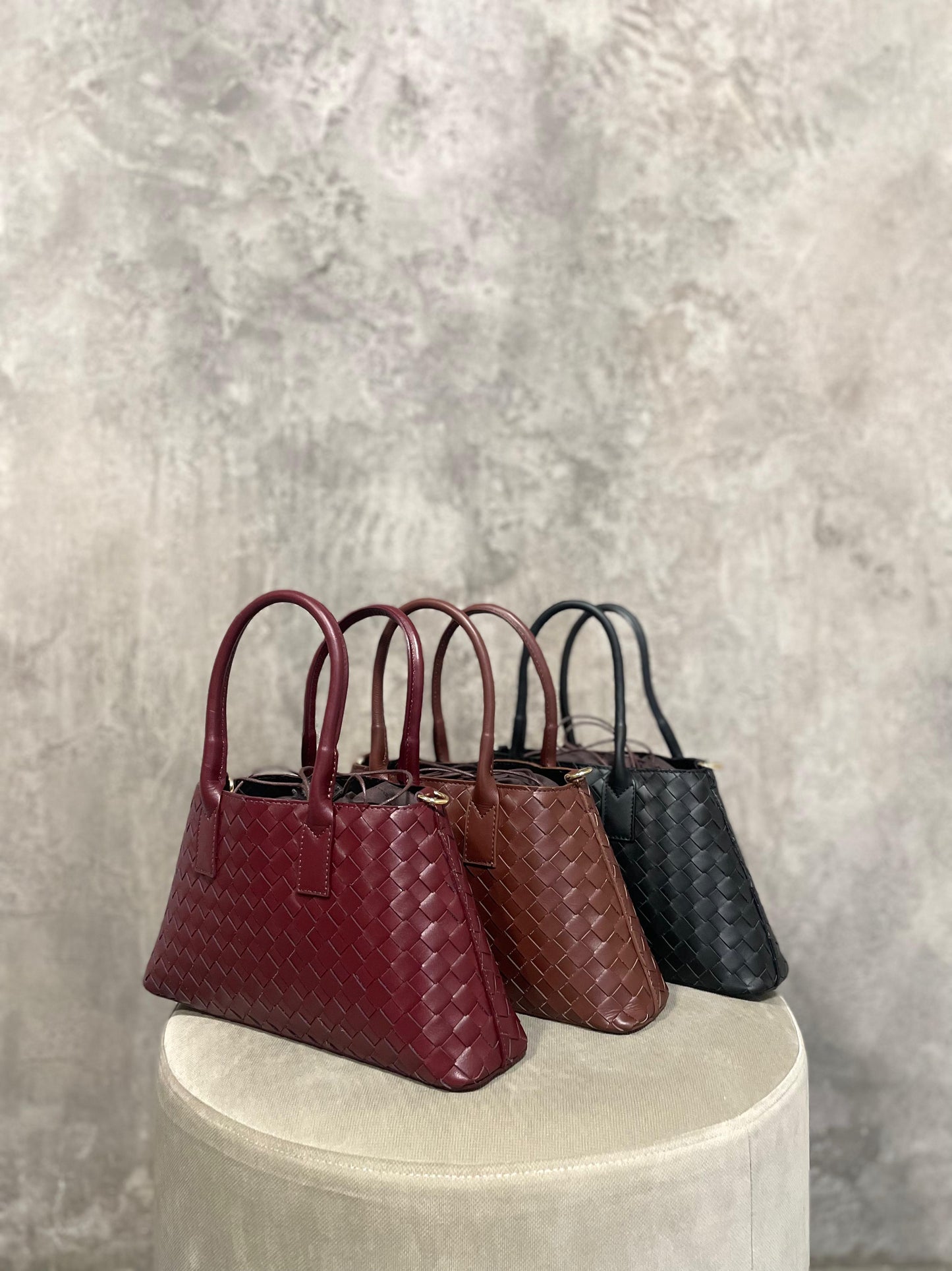 Borsa Intrecciata Nera