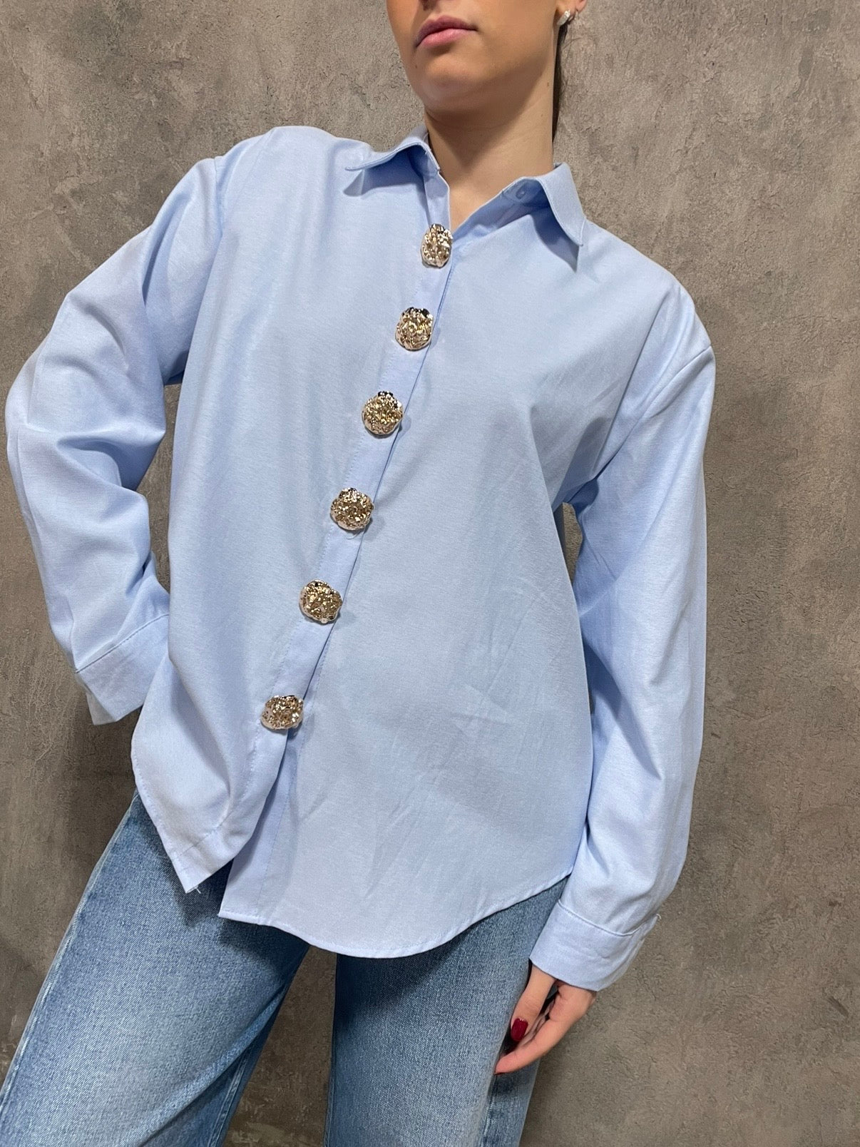 Camicia Bottoni Oro
