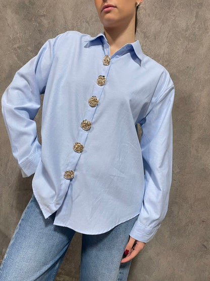 Camicia Bottoni Oro