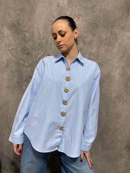 Camicia Bottoni Oro