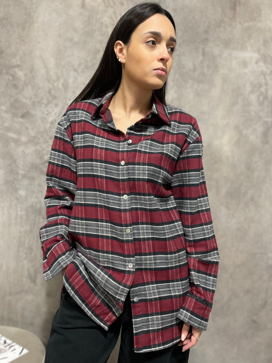 Camicia Check Vino