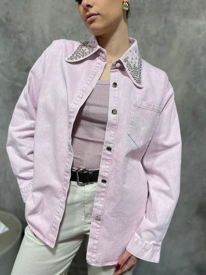 Camicia Denim Rosa