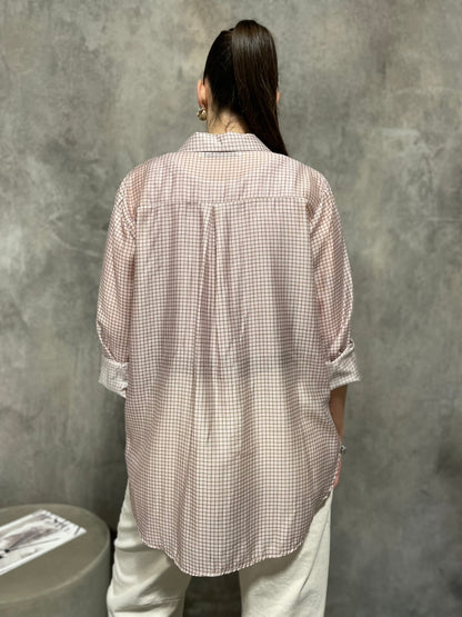 Camicia Check Rosa