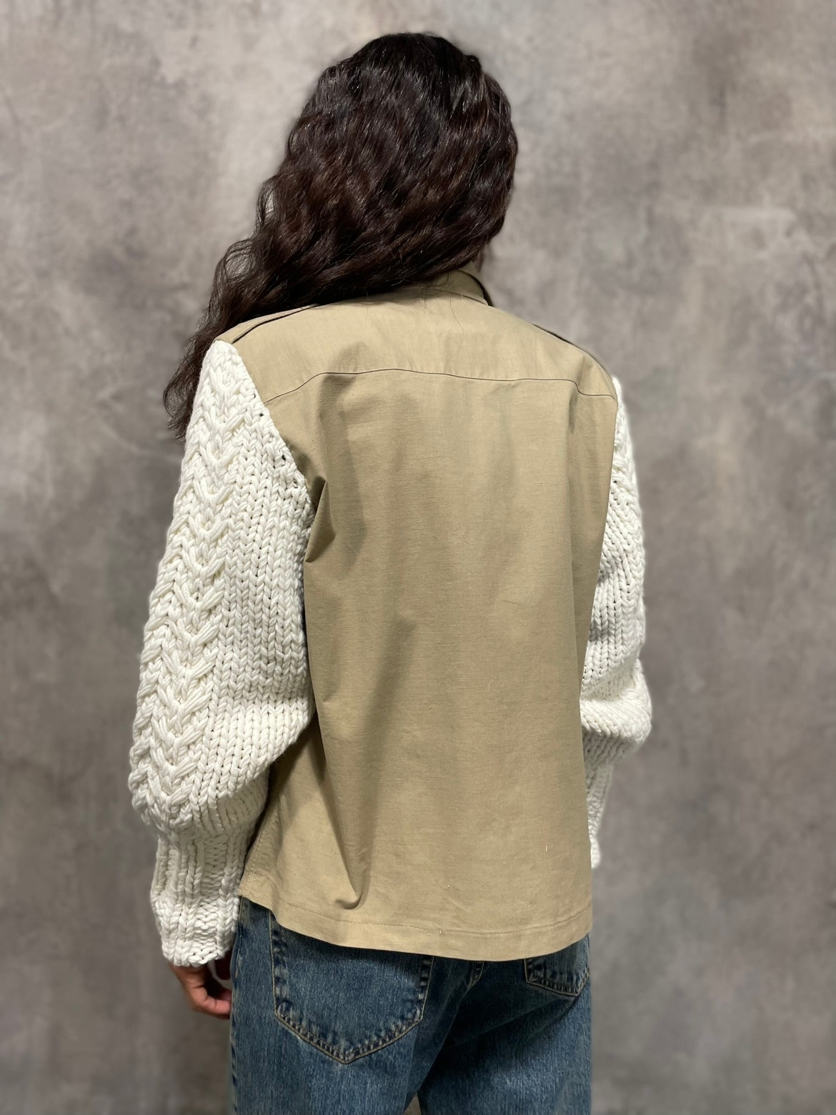 Camicia Maniche In Maglia