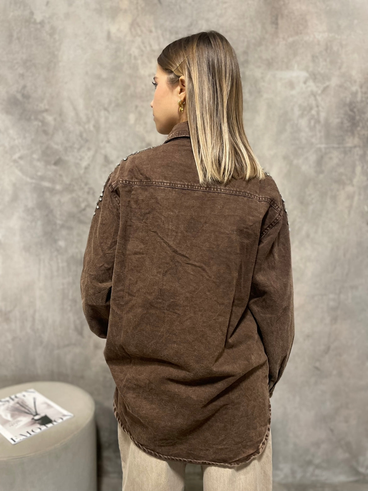 Camicia Jeans Strass