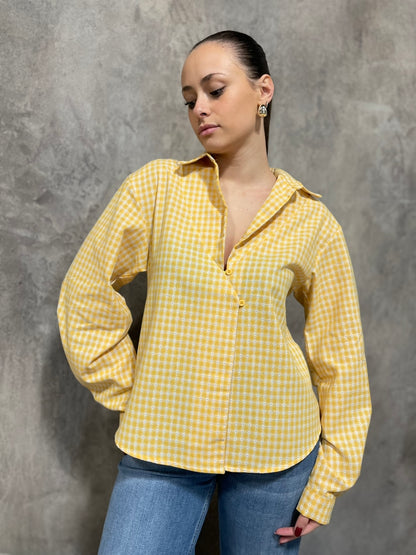 Camicia Check Gialla