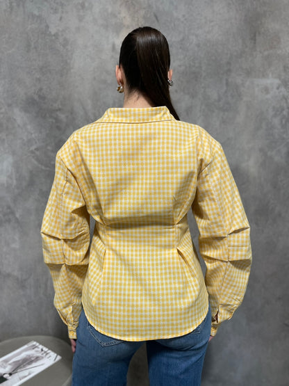Camicia Check Gialla