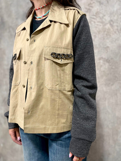 Camicia Maniche Lurex