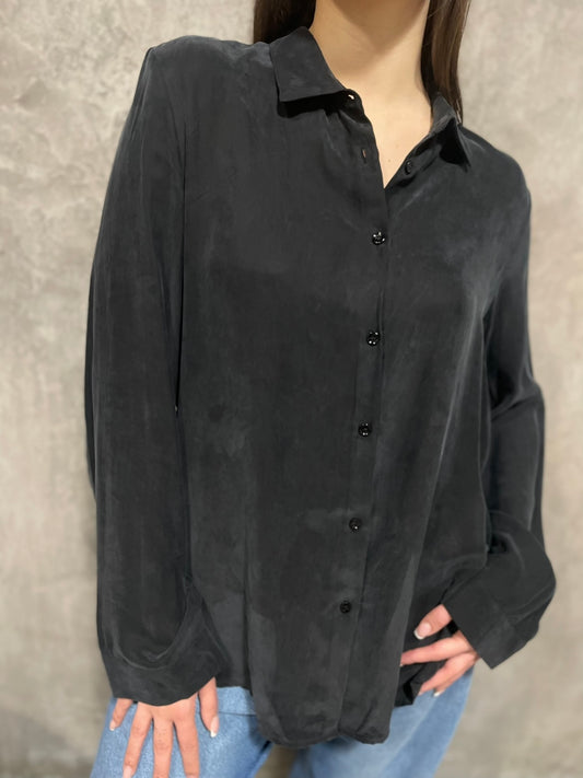 Camicia Viscosa Nera