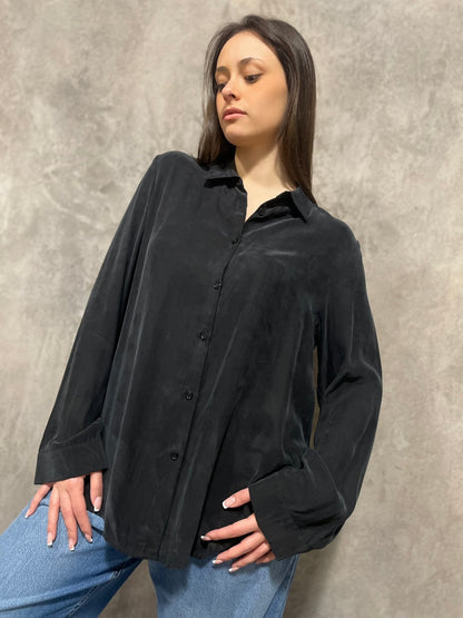 Camicia Viscosa Nera