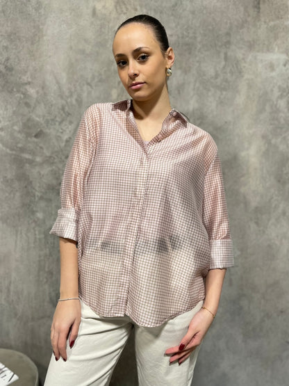 Camicia Check Rosa