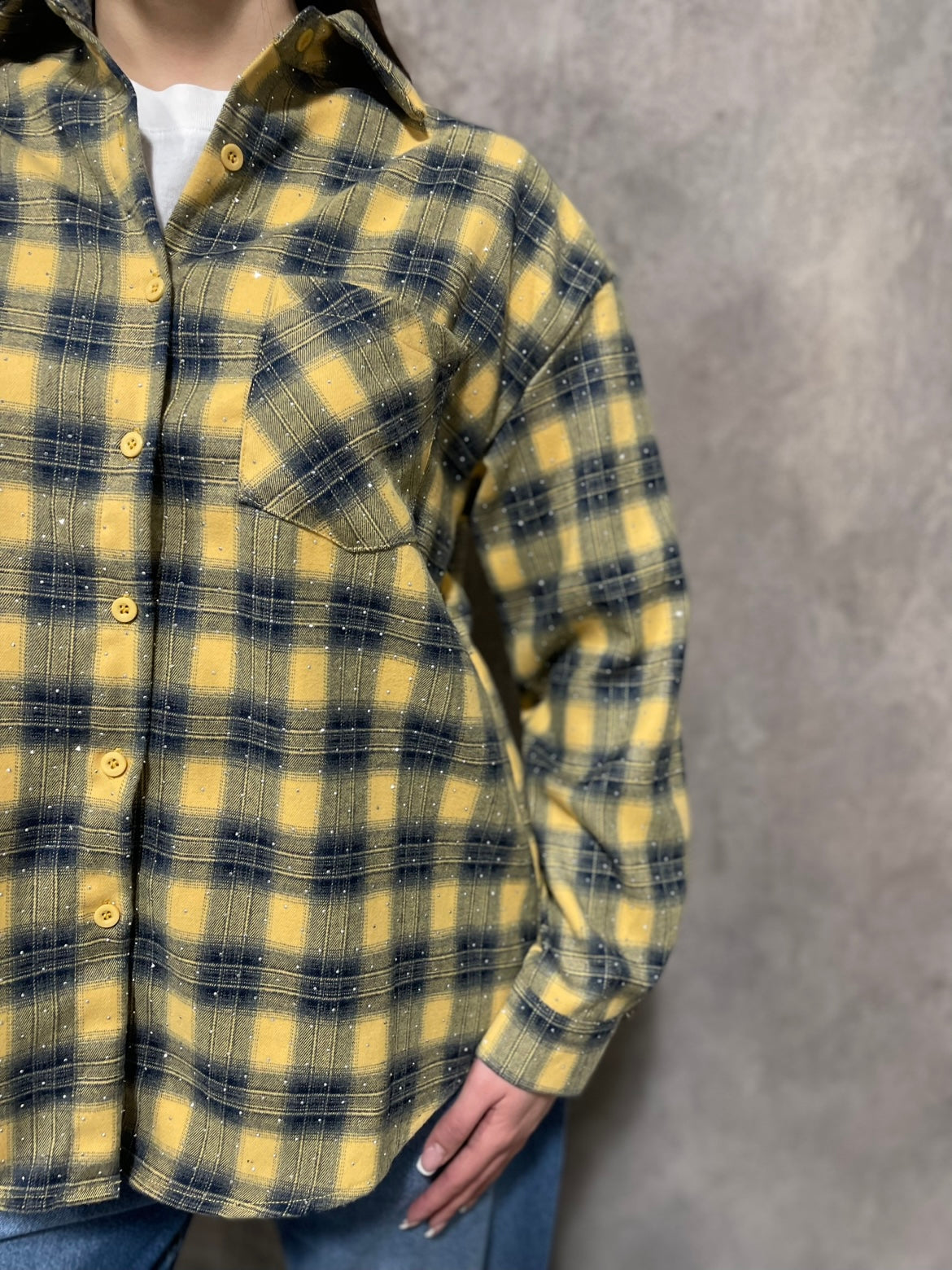 Camicia Check Borchie