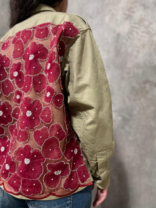 Camicia Tulle Rosso